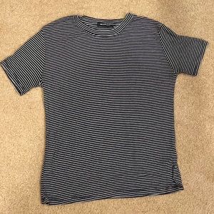Vintage Brandy Melville Striped Navy Shirt